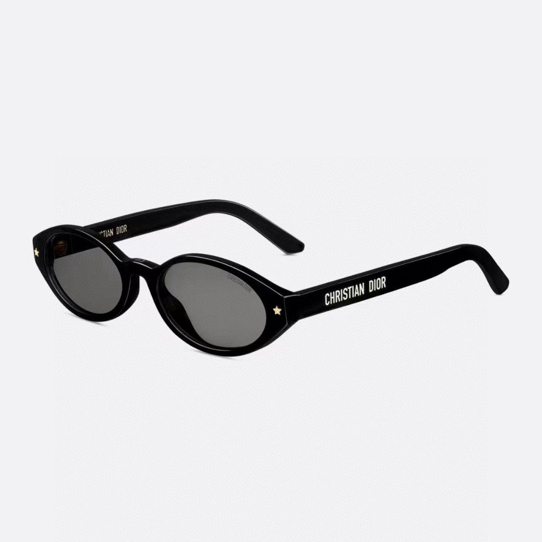 DIOR oval frame glasses black/tawny/white red/leopard color Size 54口18-140