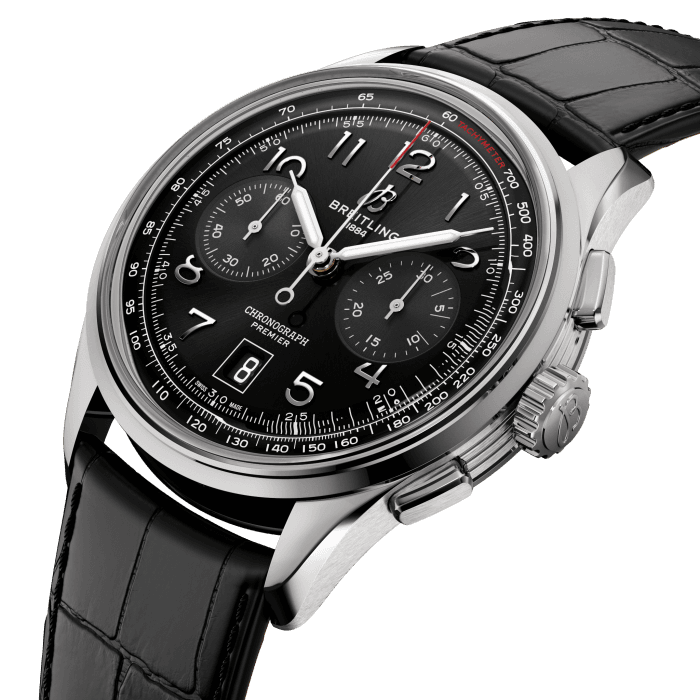 Breitling Premier B01 Chronograph 42 Stainless steel Black AB0145221B1P2