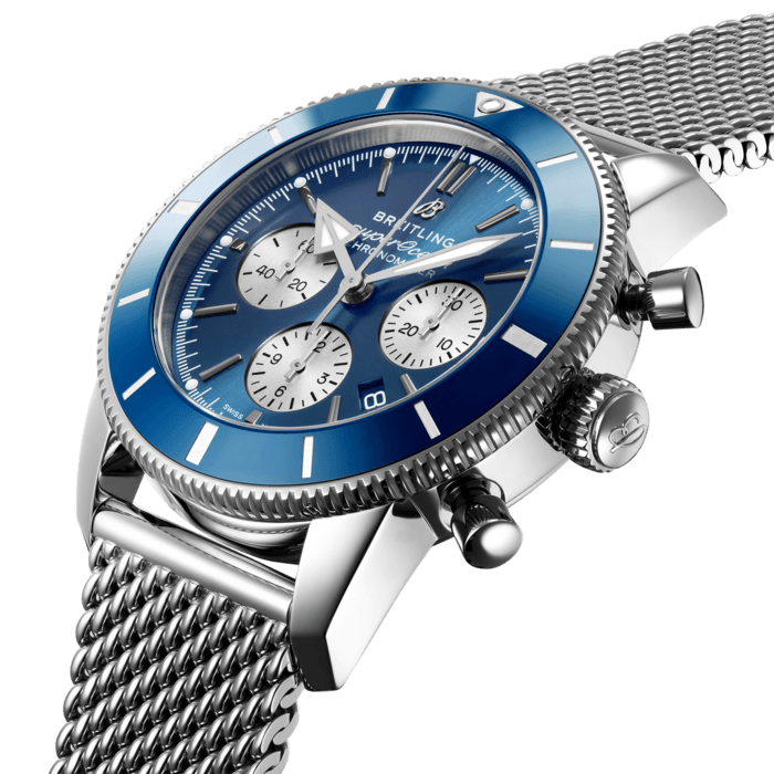 Breitling Superocean Heritage B01 Chronograph 44 Stainless steel Blue AB0162161C1A1