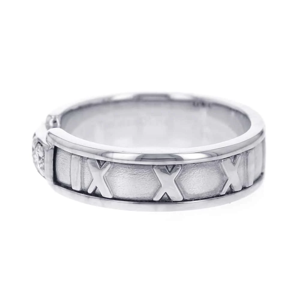 TIFFANY&Co. Atlas ring 3P diamond