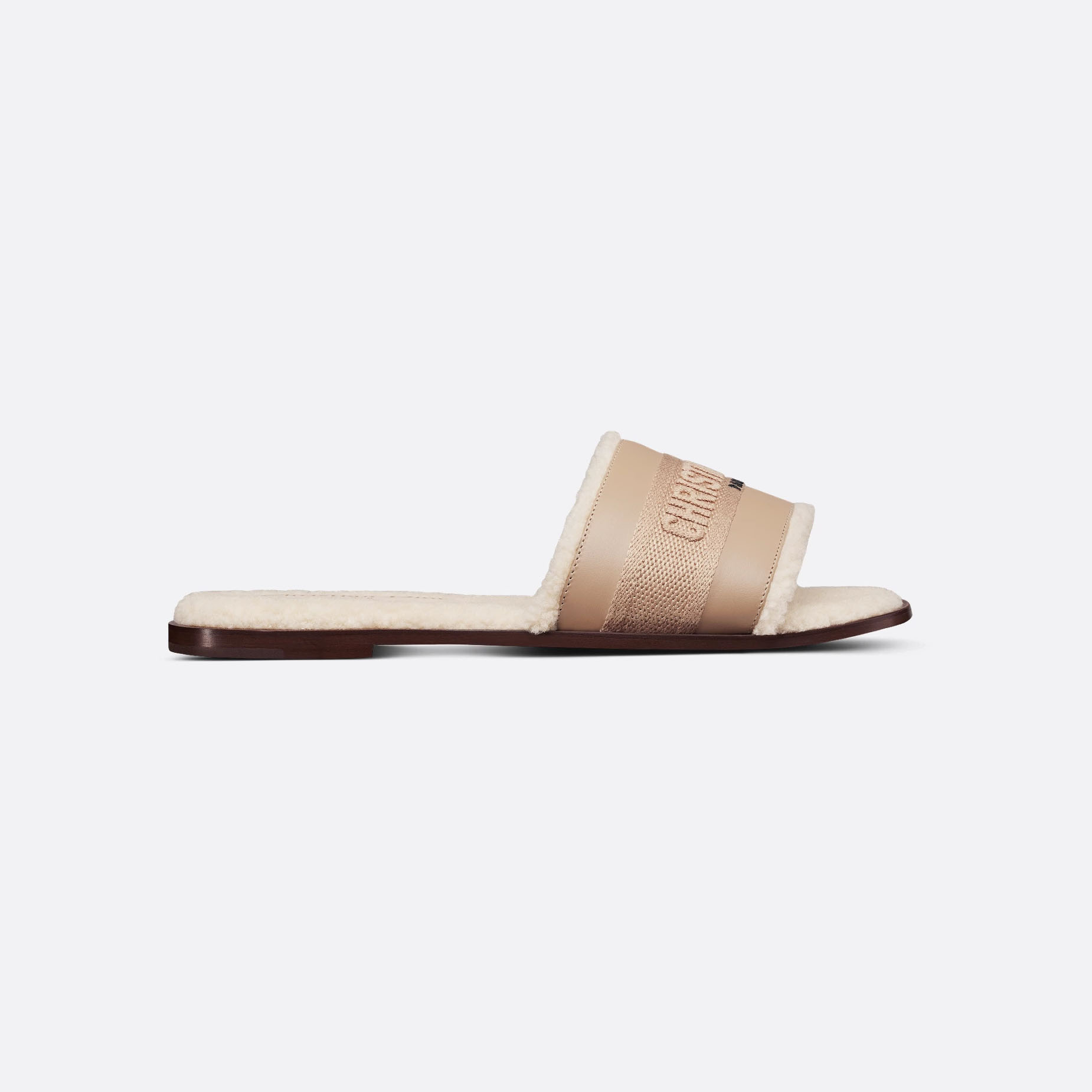 Dior flat bottom add pile slippers
