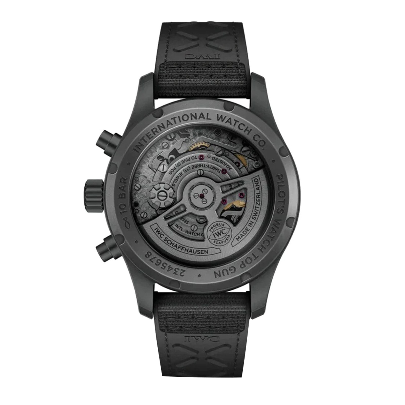 IWC Pilot quote.s Chronograph Top Gun Ceratanium 41mm Mens Watch Black IW388106