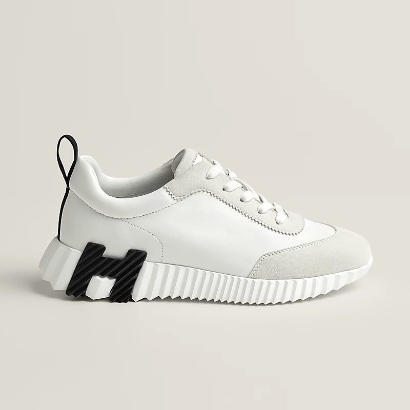 HERMES white Sneakers Bouncing Sports Shoes