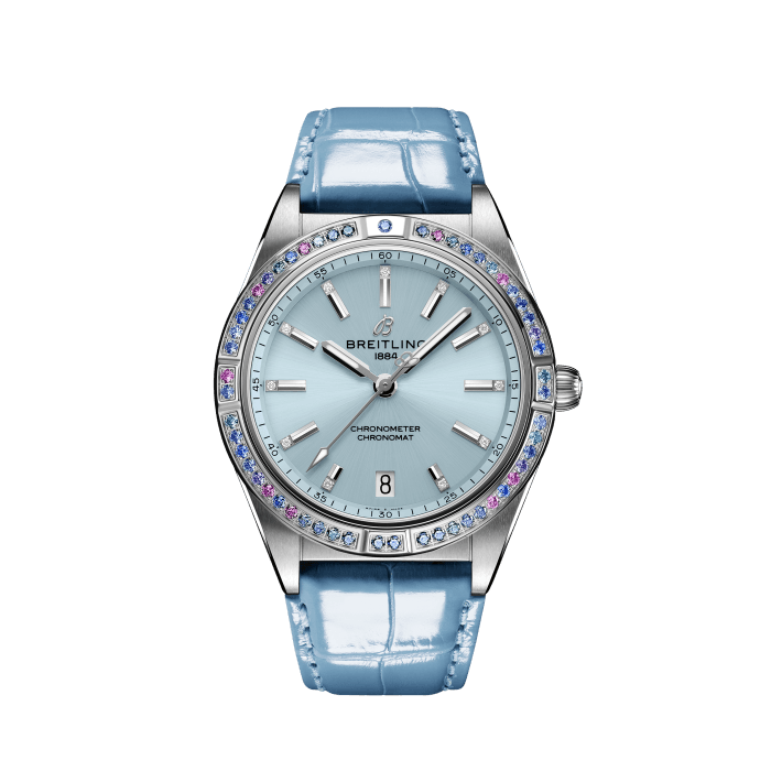 Breitling Chronomat Automatic 36 South Sea Stainless steel 18k white gold Ice blue G10380611C1P1