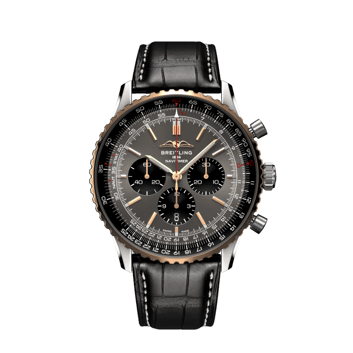 Breitling Navitimer B01 Chronograph 46 Stainless steel 18k red gold Anthracite UB01371A1B1P1