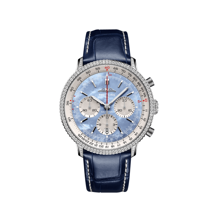 Breitling Navitimer B01 Chronograph 41 Stainless steel Blue mother-of-pearl AB01396A1C1P1