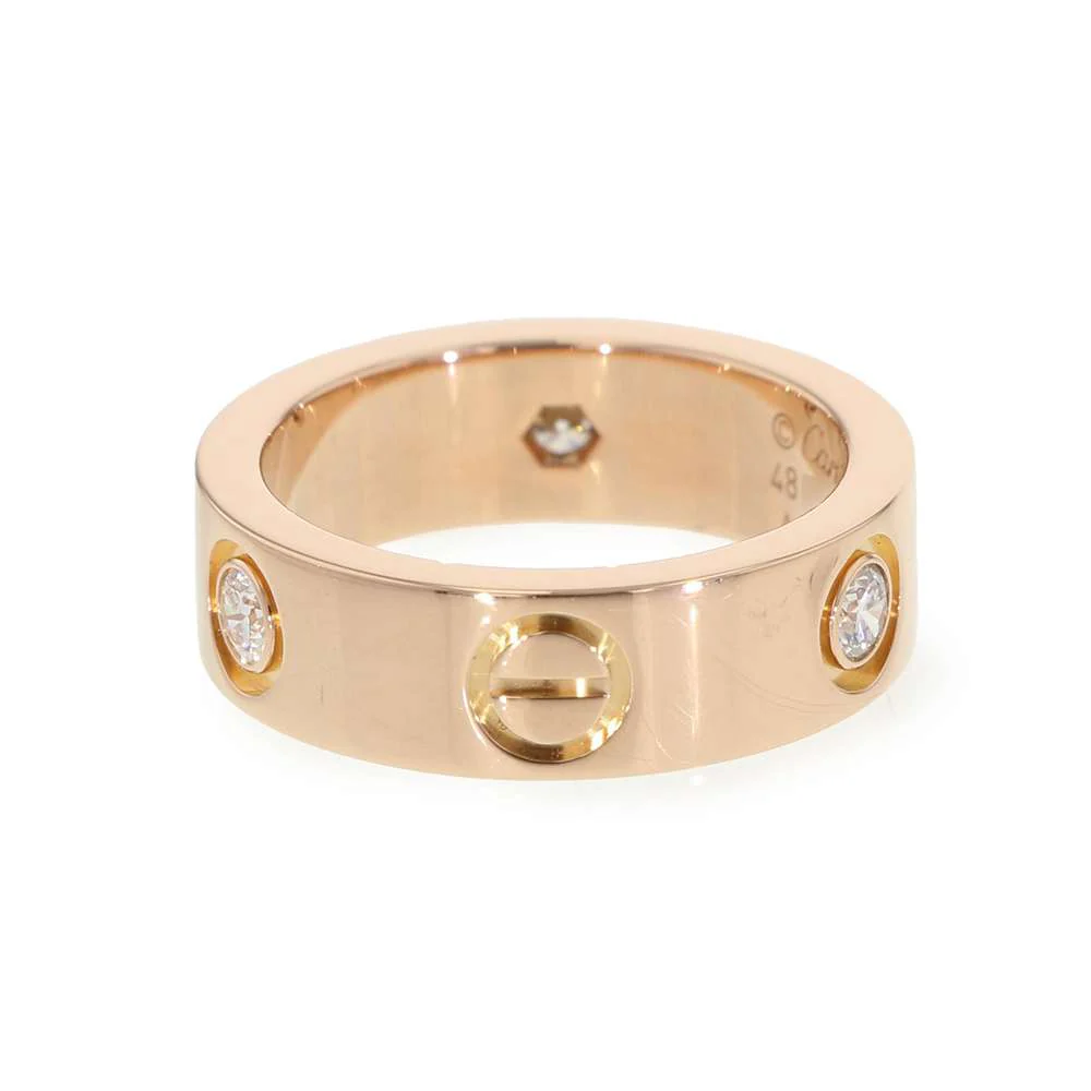 CARTIER Love Ring Classic Model Diamond Size 48/#8