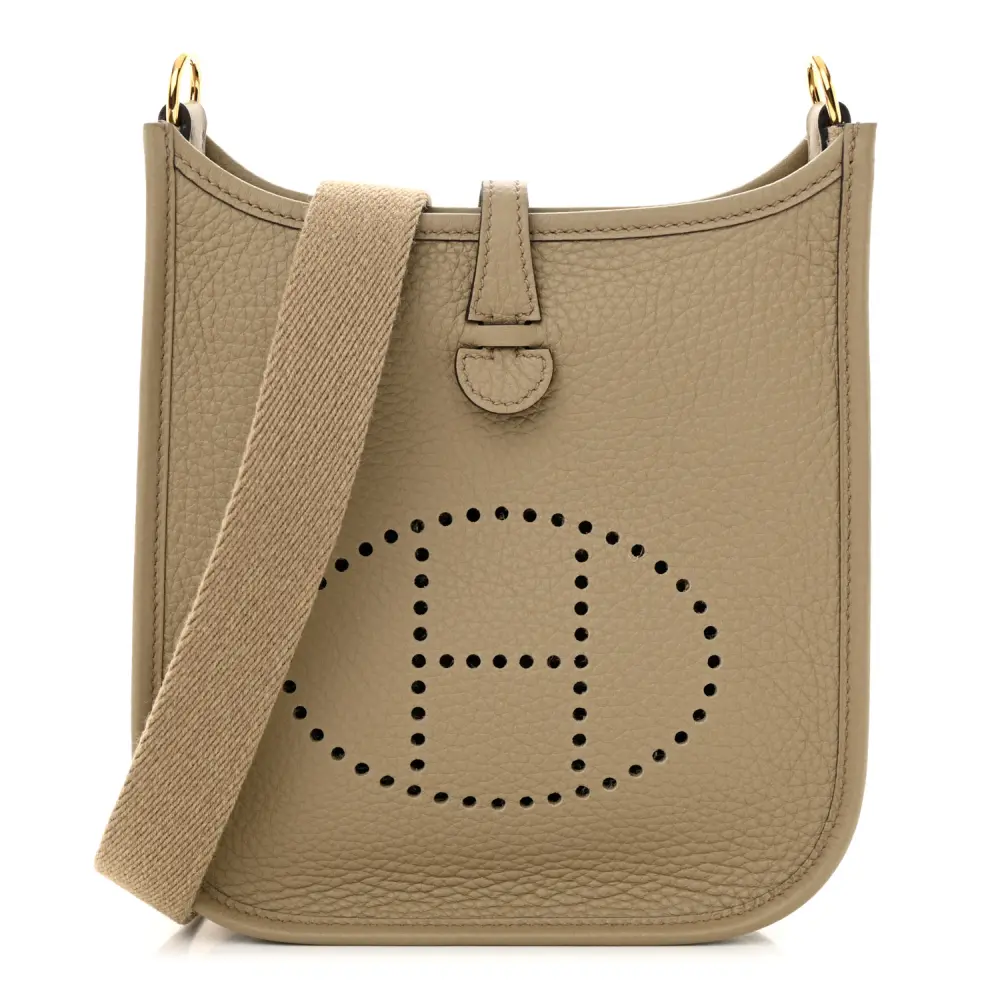 Hermès Amazone Evelyne TPM Beige Marfa Taurillon Clemence Leather Gold Hardware