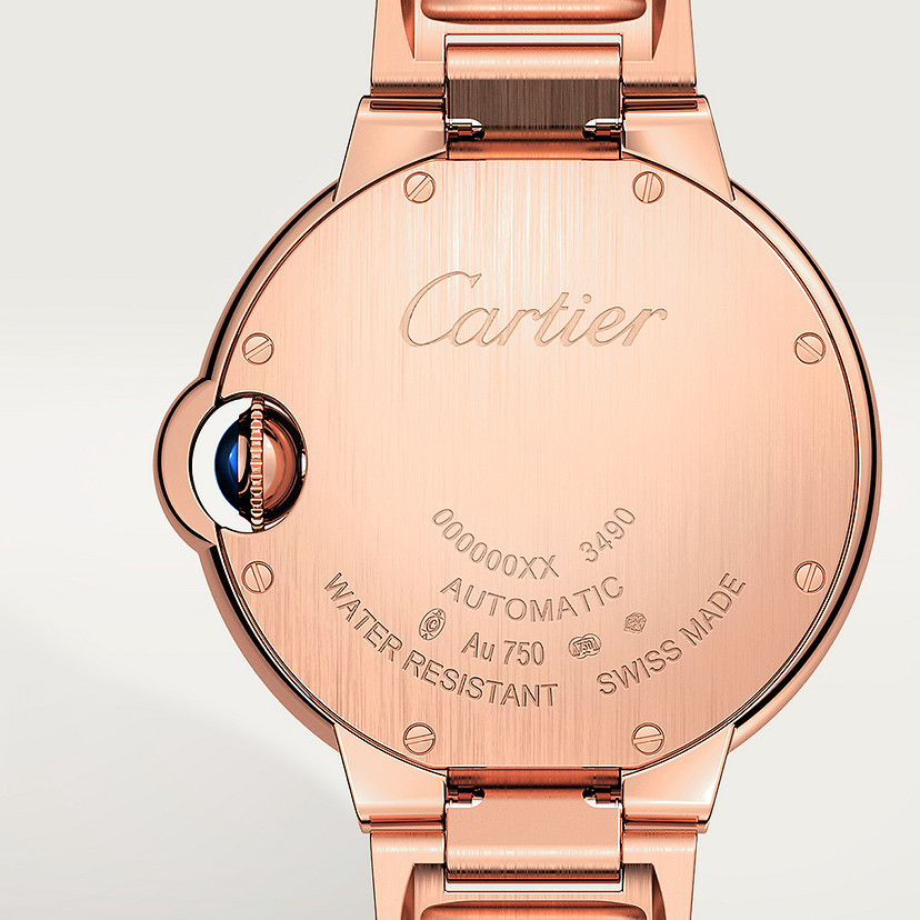 Ballon Bleu de Cartier watch 33 mm rose gold diamonds CRWJBB0063