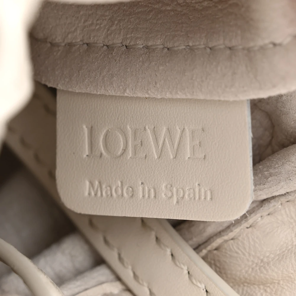 Loewe Cutout Anagram Pocket Crossbody Bag Small White Glaze Nappa Calfskin Leather