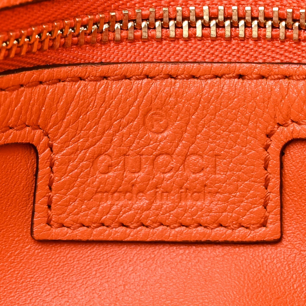 Gucci Medium Blondie Chain Shoulder Flap Bag Deep Orange Roxy Calfskin Leather Gold Hardware