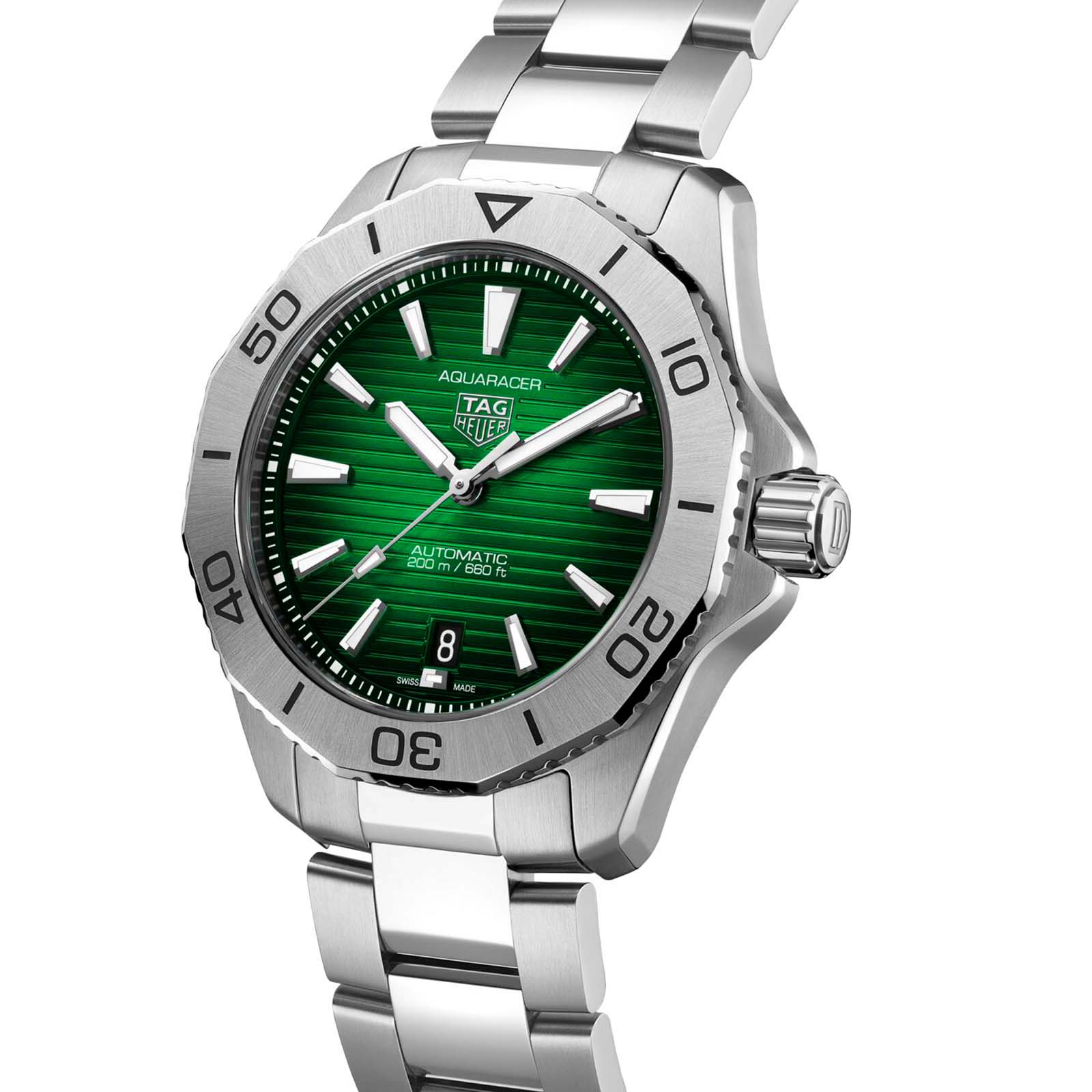 TAG Heuer Aquaracer Professional 200 40mm Mens Watch Green WBP2115.BA0627