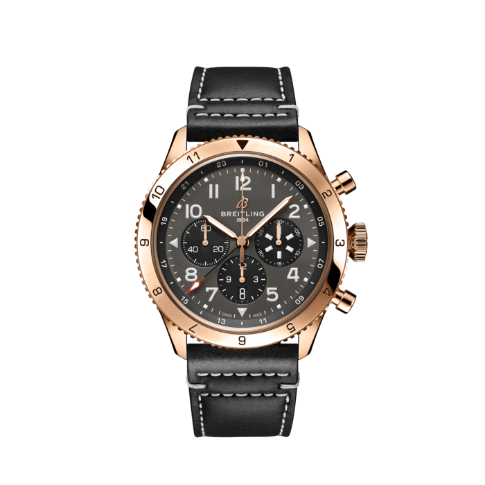 Breitling Super AVI B04 Chronograph GMT 46 P-51 Mustang 18k red gold Anthracite RB04451A1B1X1