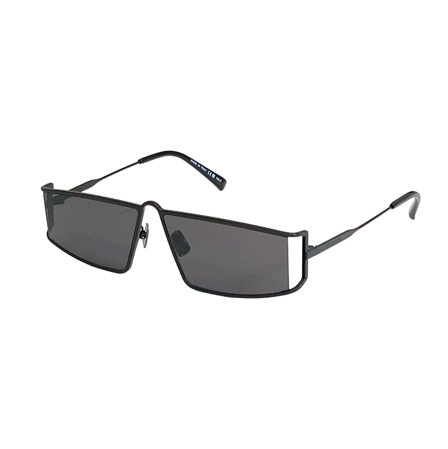 Saint Laurent square frame black/grey silver/olive gold color Size 65口15-145