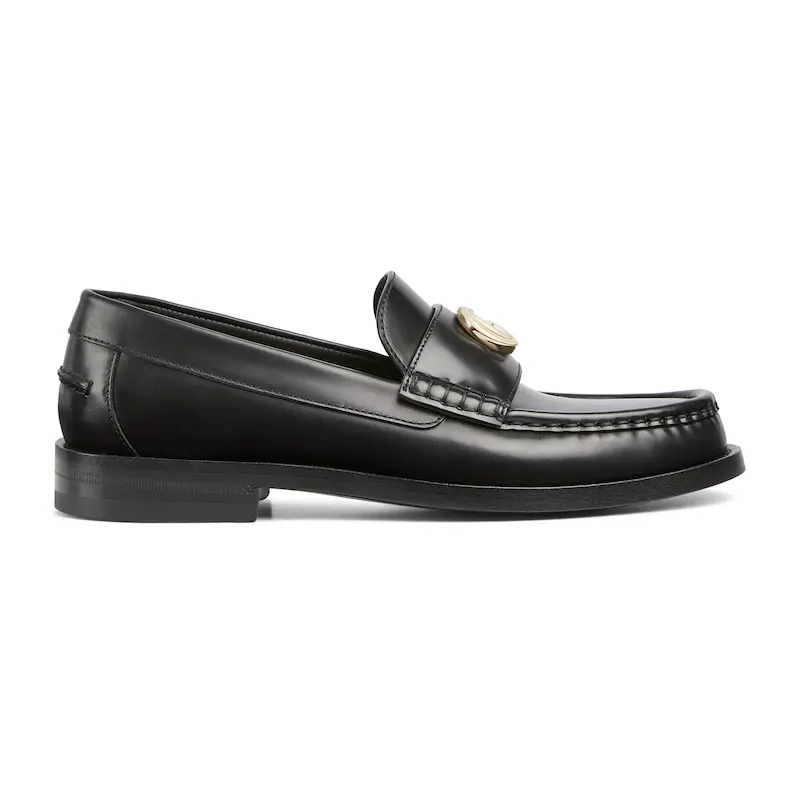 Gucci black double G loafers