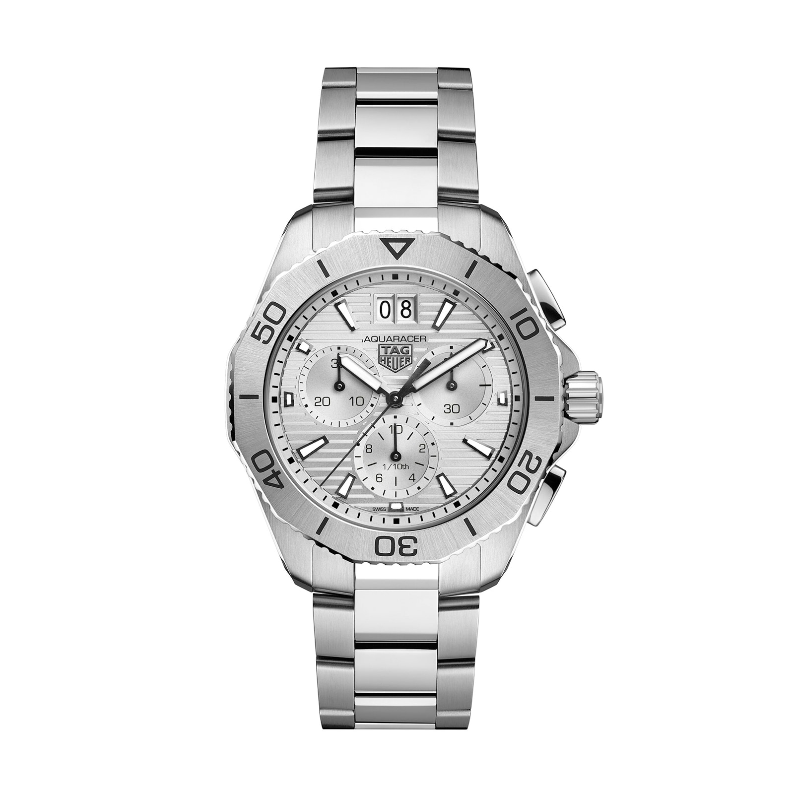 TAG Heuer Aquaracer Chronograph 40mm Mens Watch Grey CBP1111.BA0627