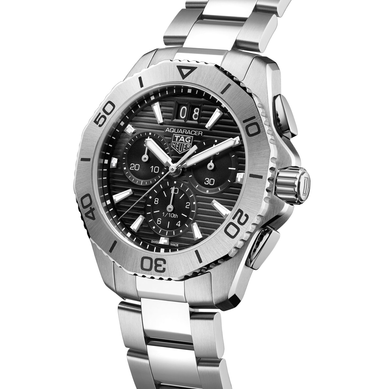 TAG Heuer Aquaracer Chronograph 40mm Mens Watch Black CBP1110.BA0627