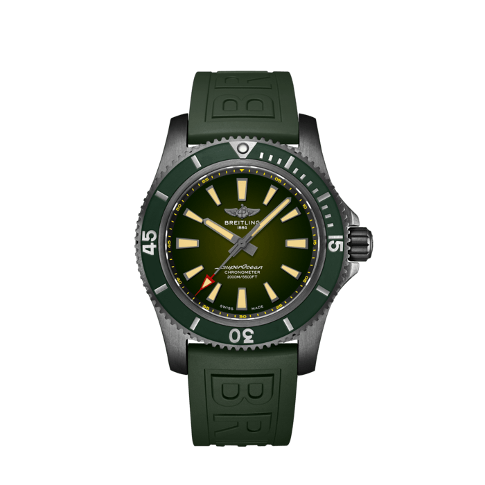 Breitling Superocean Automatic 46 Black Steel DLC-coated stainless steel Green M173681A1L1S1