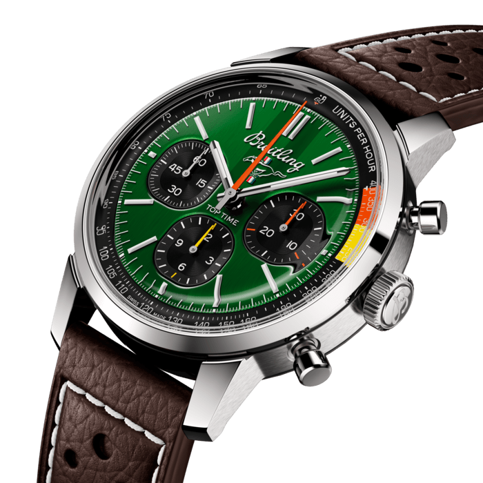 Breitling Top Time B01 Ford Mustang Stainless steel Green AB01762A1L1X1