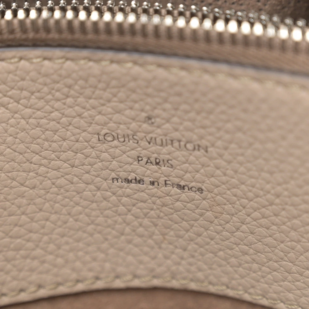 Louis Vuitton Bella Tote MM Galet Mahina Leather Silver Hardware