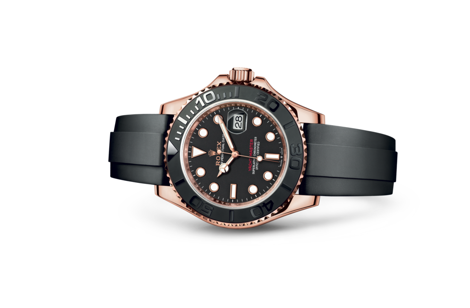 Rolex Yacht-Master 40 Oyster 40 mm Everose gold Intense black dial M126655-0002