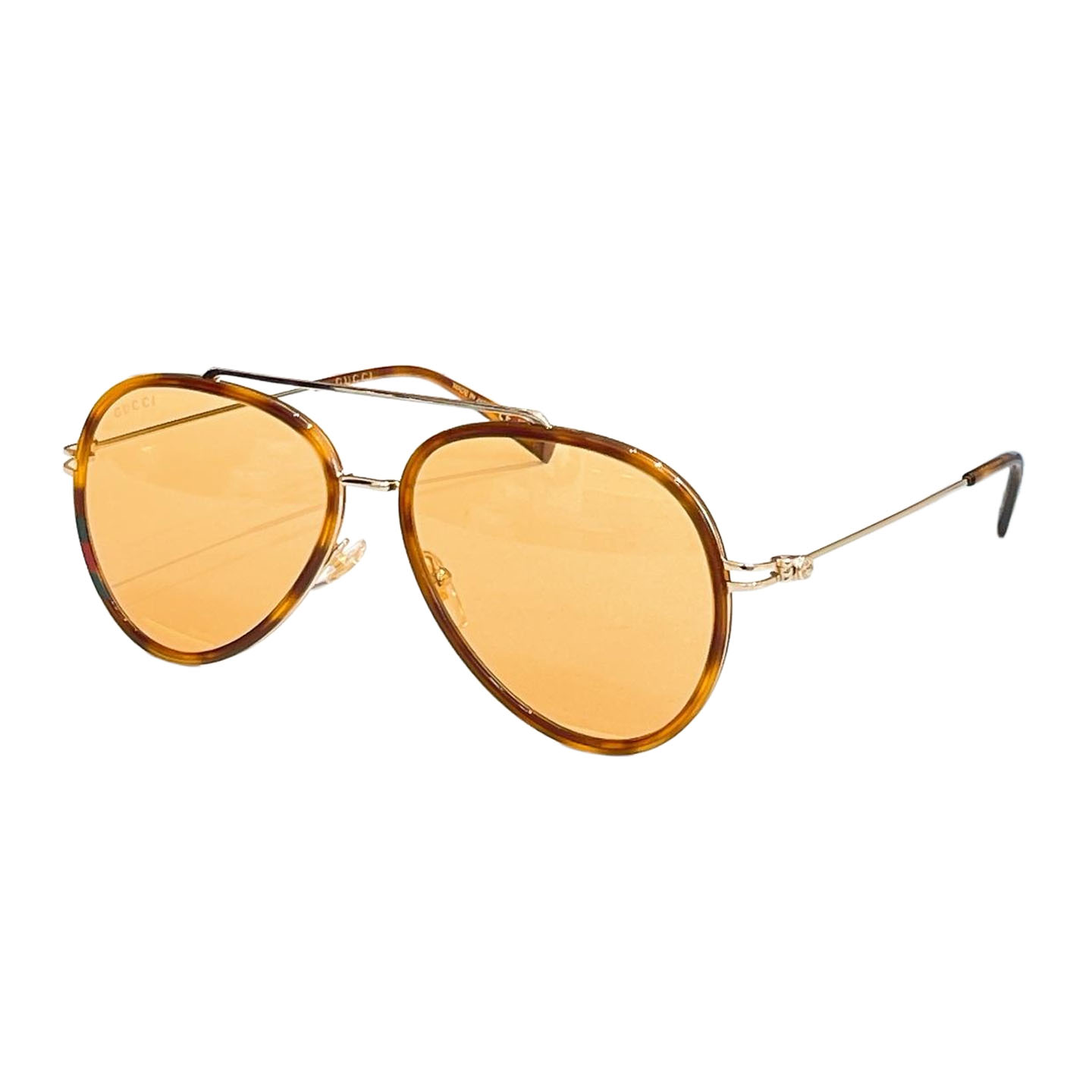 Gucci Pilot glasses leopard orange/black silver/green red/grey/green/blue/leopard color Size 56口15-145