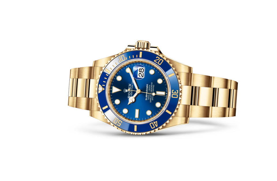 Rolex Submariner Date Oyster 41 mm yellow gold Royal blue dial M126618LB-0002