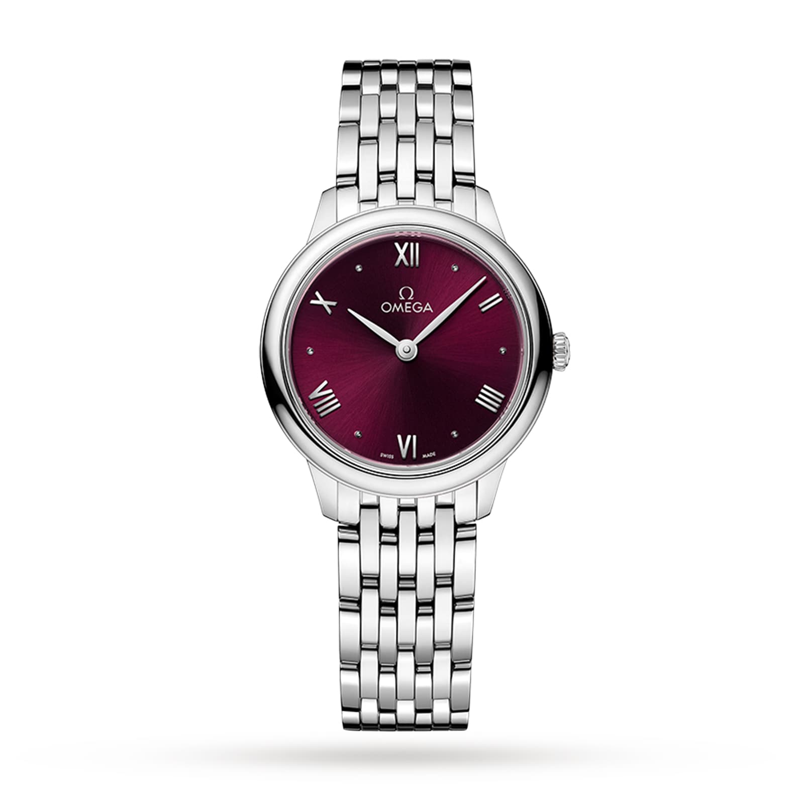 Omega De Ville Prestige Quartz 27.5mm Ladies Watch Red O43410286011001