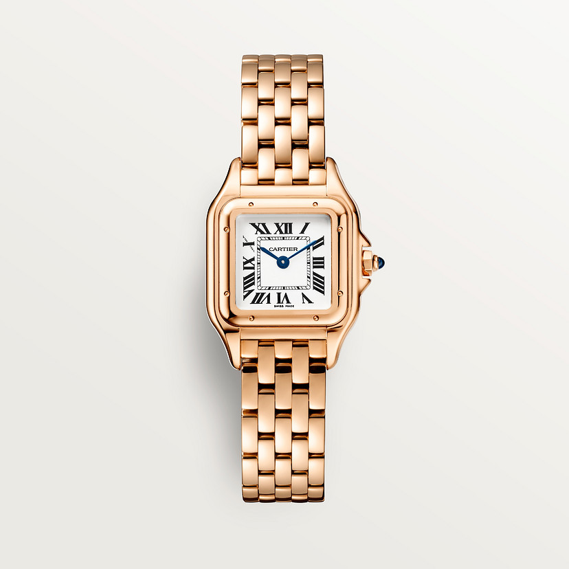 Panthère de Cartier watch Small model quartz movement rose gold CRWGPN0040