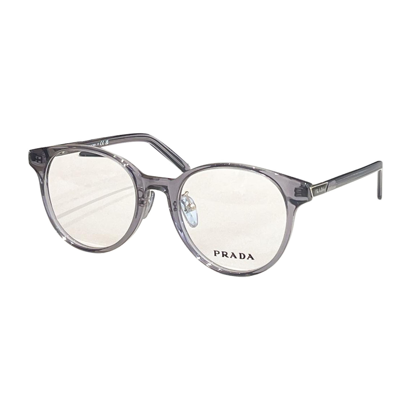 Prada Boston frame glasses brown/grey/black/leopard color transparent lens Size 54口18-140