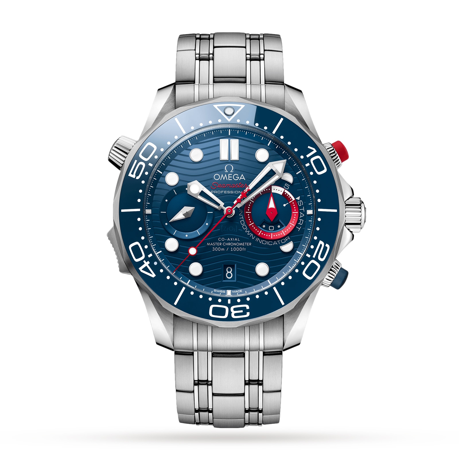 Omega Seamaster Diver Co Axial Master Chronometer Chronograph 44mm Mens Watch O21030445103002