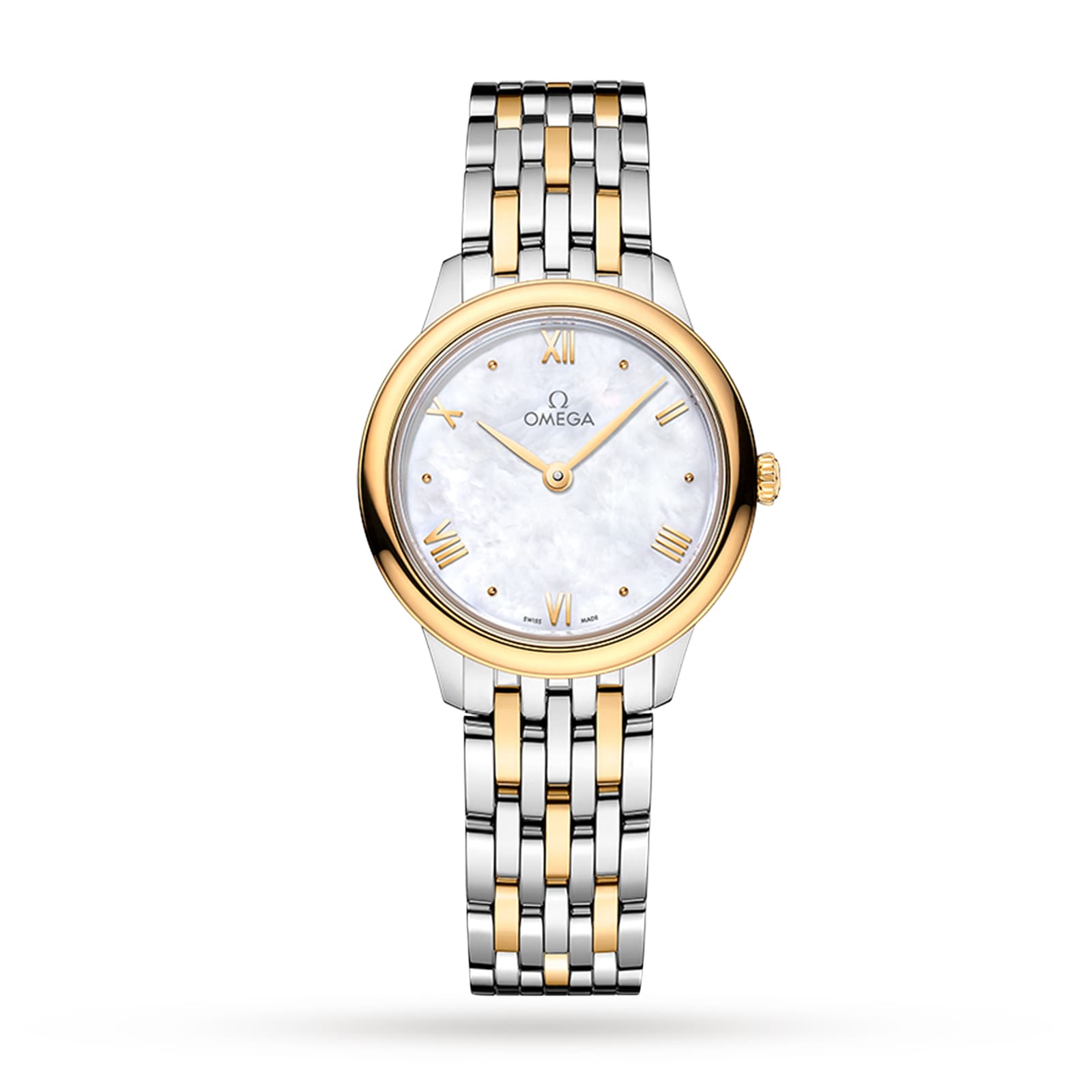 Omega De Ville Prestige Quartz 27.5mm Ladies Watch White O43420286005001
