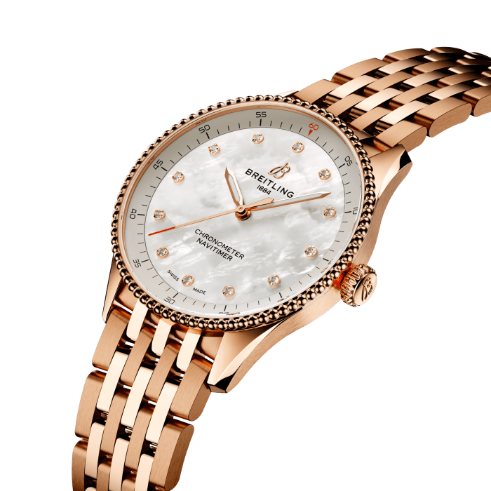 Breitling Navitimer 32 Small scale traceable 18K red gold Mother-of-pearl R77320E61A1R1