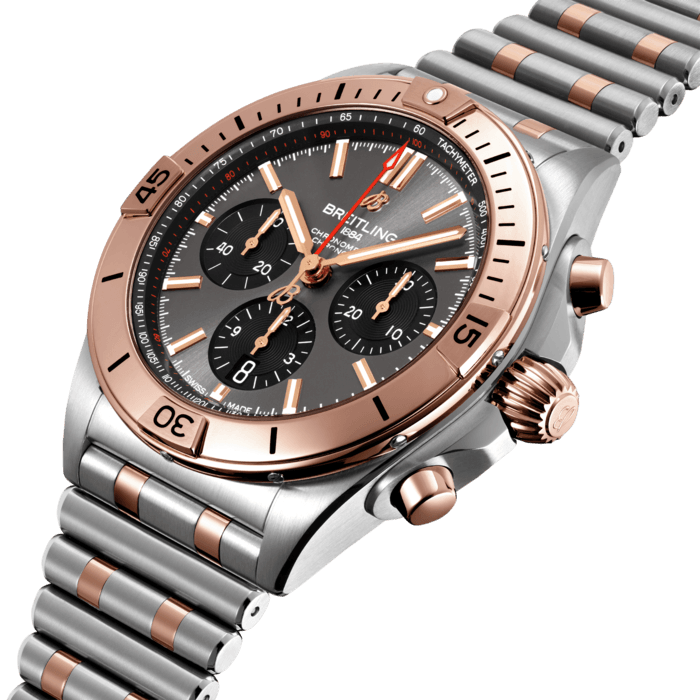 Breitling Chronomat B01 42 Stainless steel 18k red gold Anthracite UB0134101B1U1