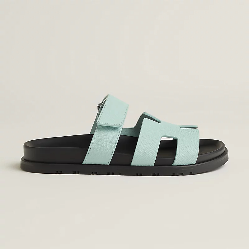 HERMES Chypre Blue Slippers
