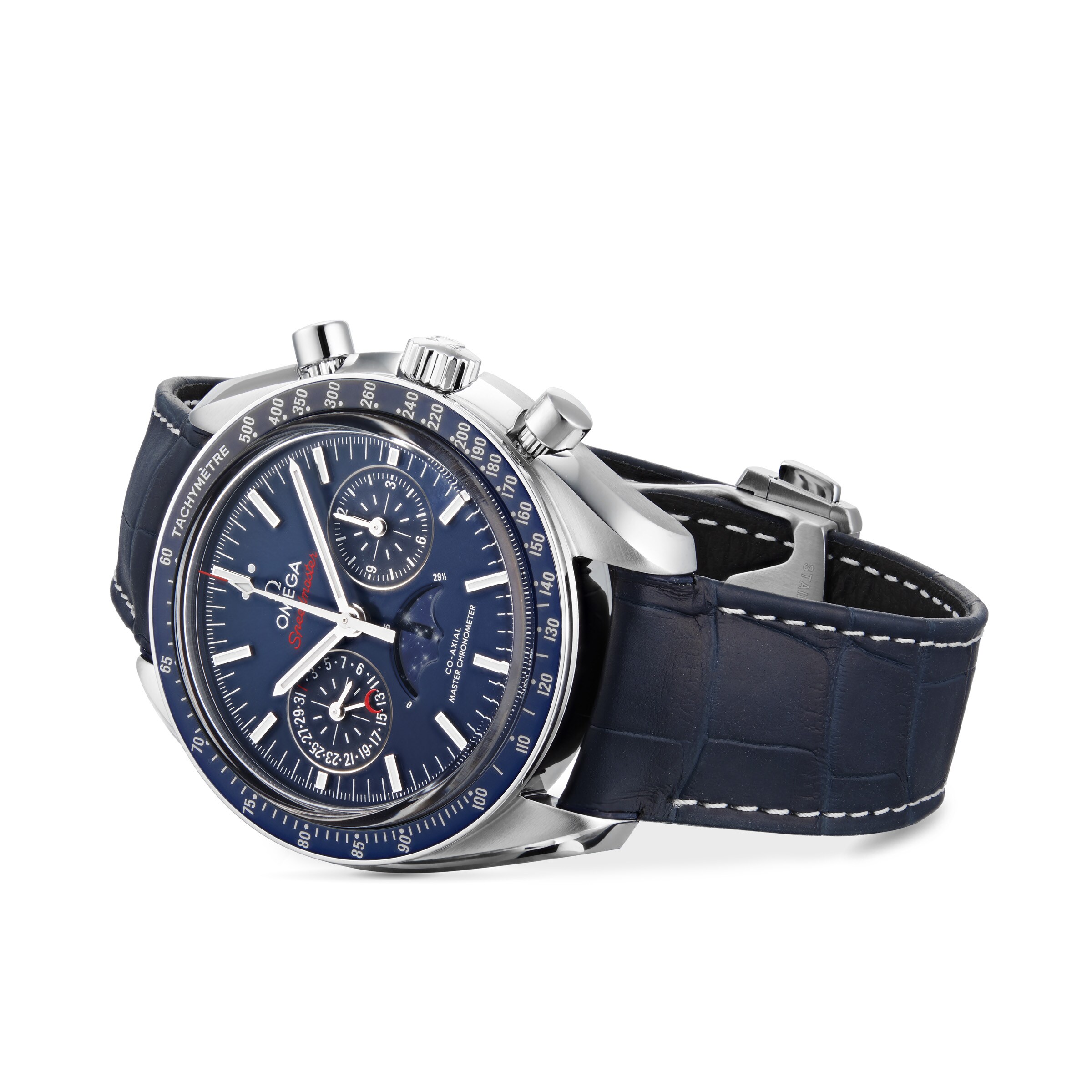 Omega Speedmaster Moonphase Co Axial Master Chronometer Chronograph Mens Watch O30433445203001