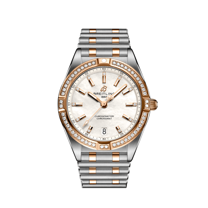Breitling Chronomat 32 Stainless steel 18k red gold Mother-of-pearl U77310591A2U1