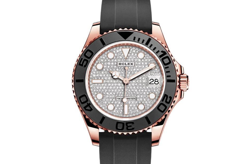 Rolex Yacht-Master 37 Oyster 37 mm Everose gold Diamond-paved dial M268655-0019