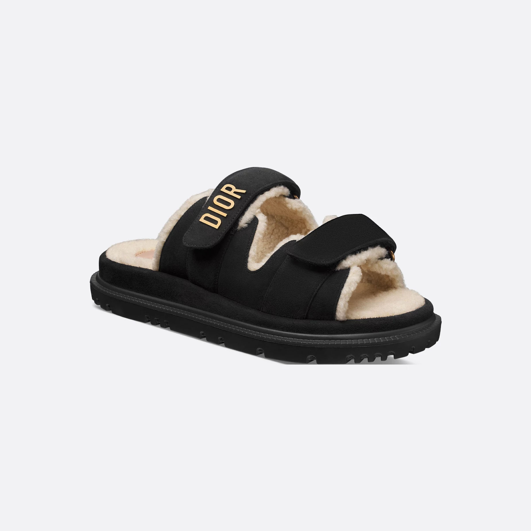 Dior black add pile Slippers
