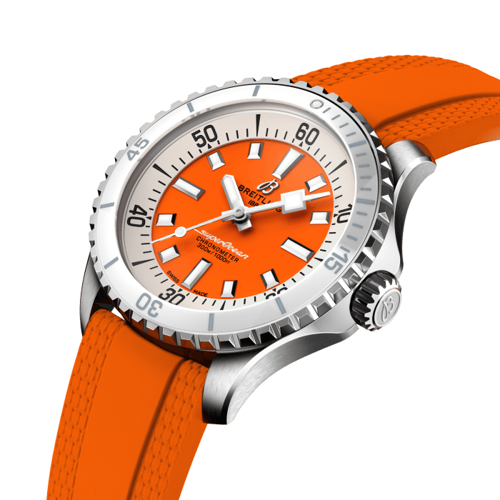 Breitling Superocean Automatic 36 Stainless steel Orange A17377211O1S1