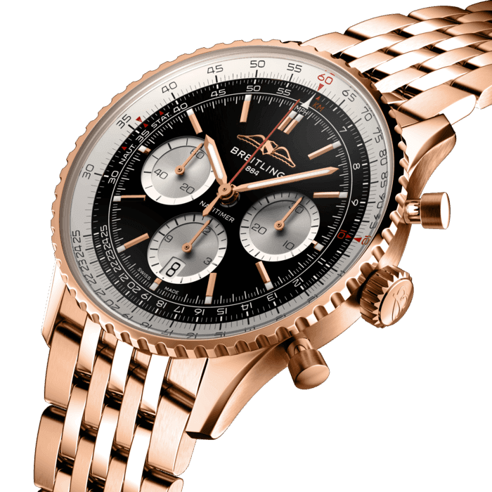 Breitling Navitimer B01 Chronograph 43 18k red gold Black RB0138211B1R1