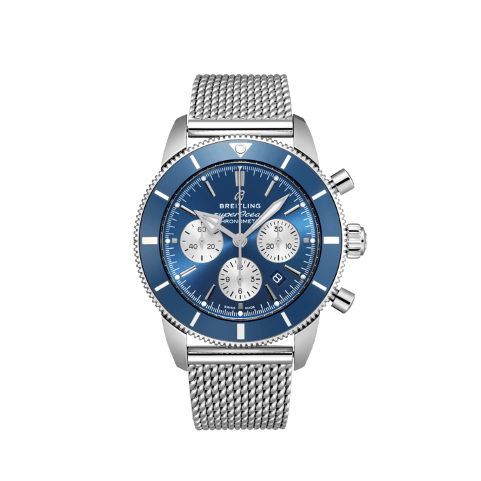 Breitling Superocean Heritage B01 Chronograph 44 Stainless steel Blue AB0162161C1A1