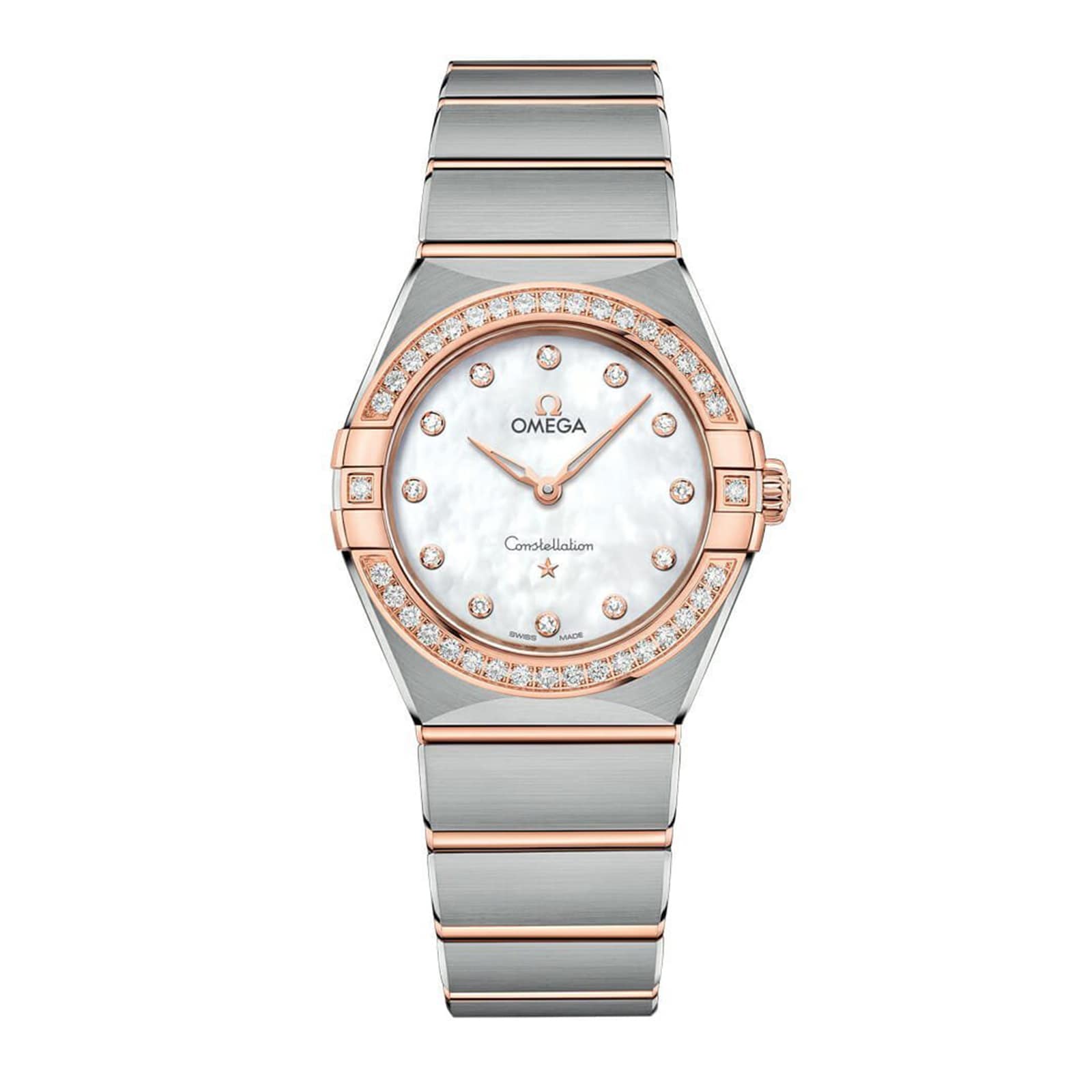 Omega Constellation 28mm Ladies Watch White O13125286055001