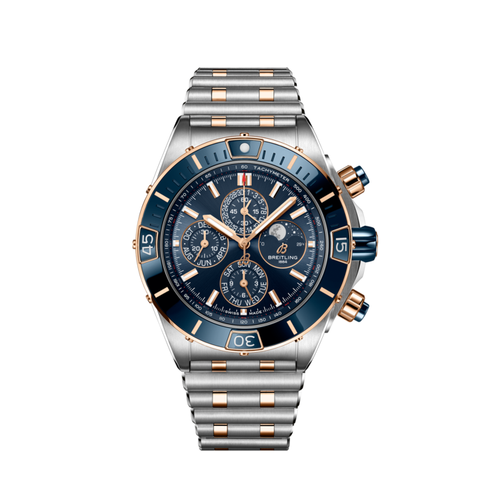 Breitling Super Chronomat 44 Four-Year Calendar Stainless steel 18k red gold Blue U19320161C1U1