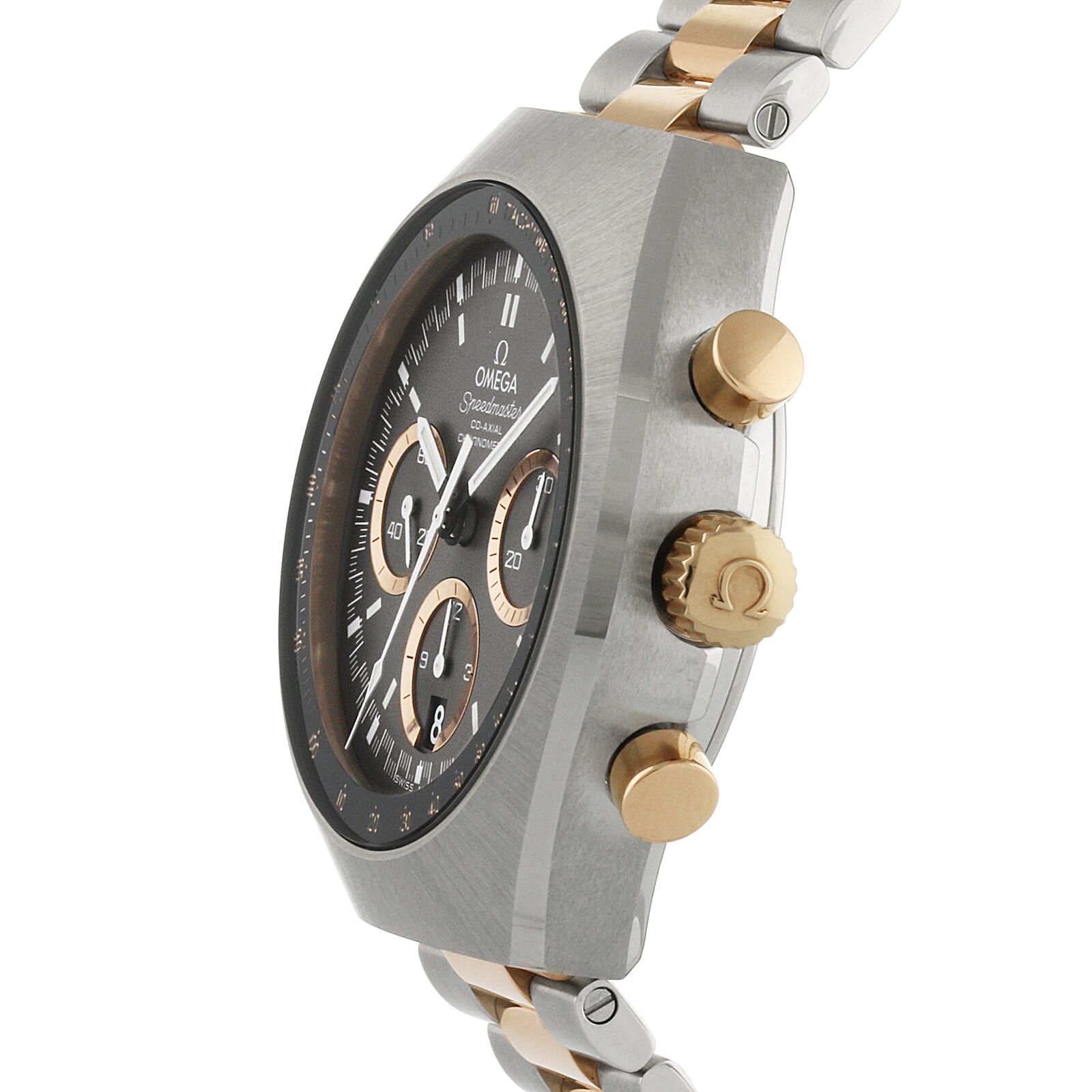 Omega Speedmaster Mark II Two Tone Sedna Mens Watch O32720435001001