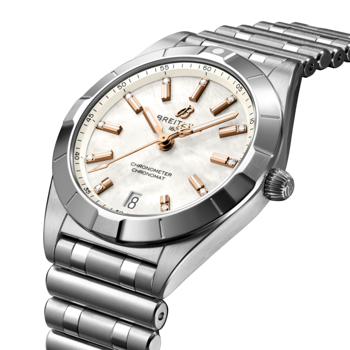 Breitling Chronomat 32 Stainless steel Mother-of-pearl A77310101A4A1