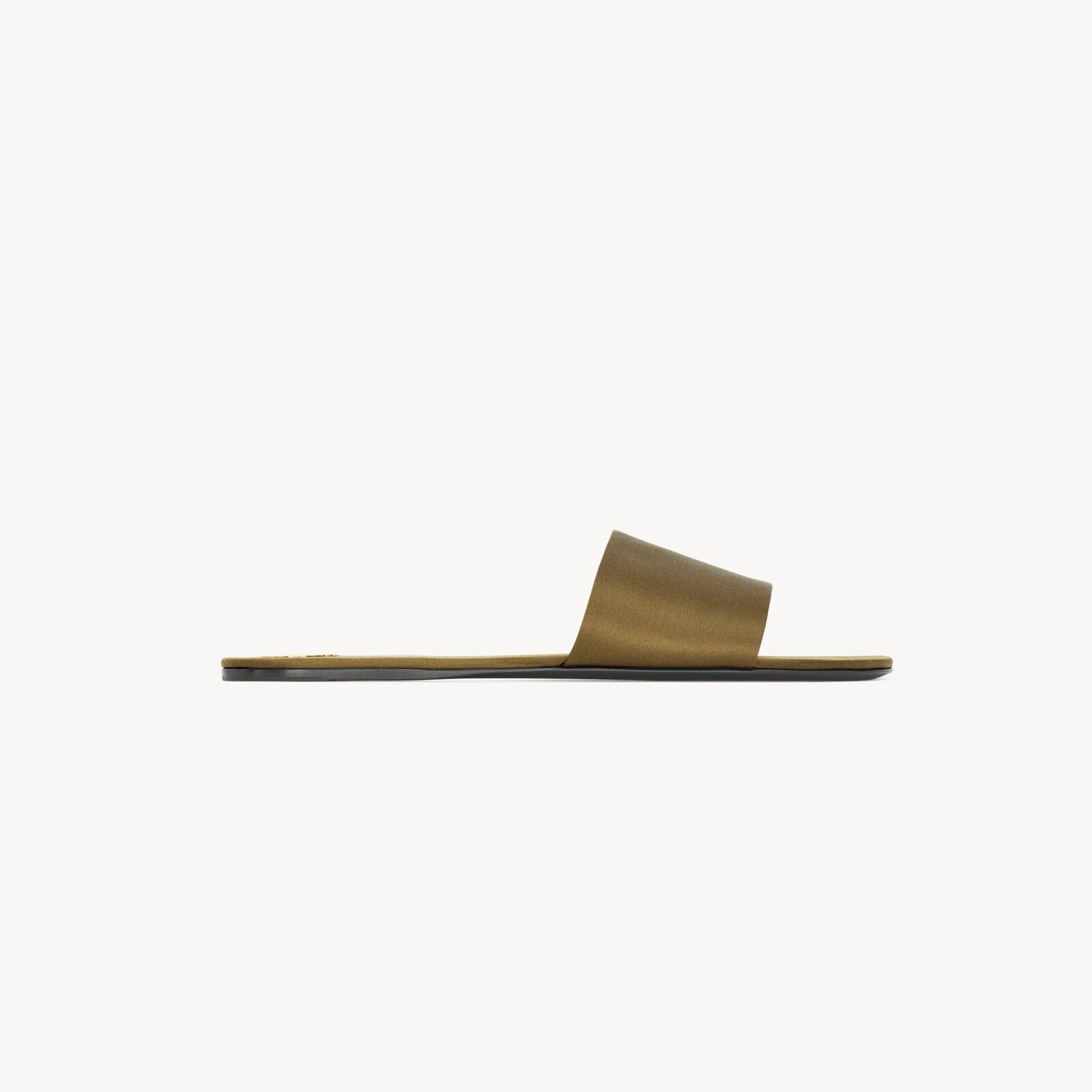 Yves Saint Laurent Crepe satin sandals slippers