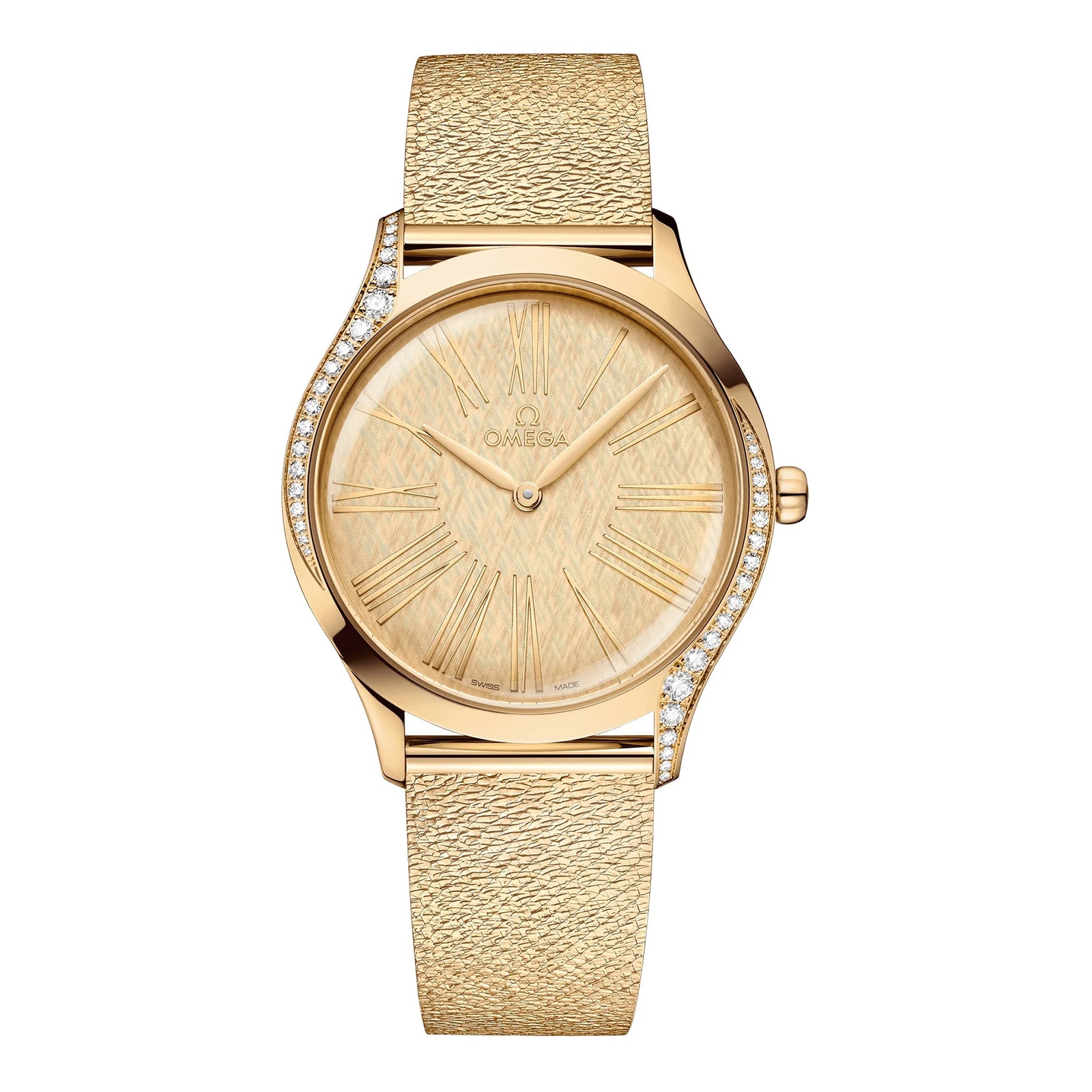 Omega De Ville Tresor 36mm Ladies Watch Gold O42855366099001