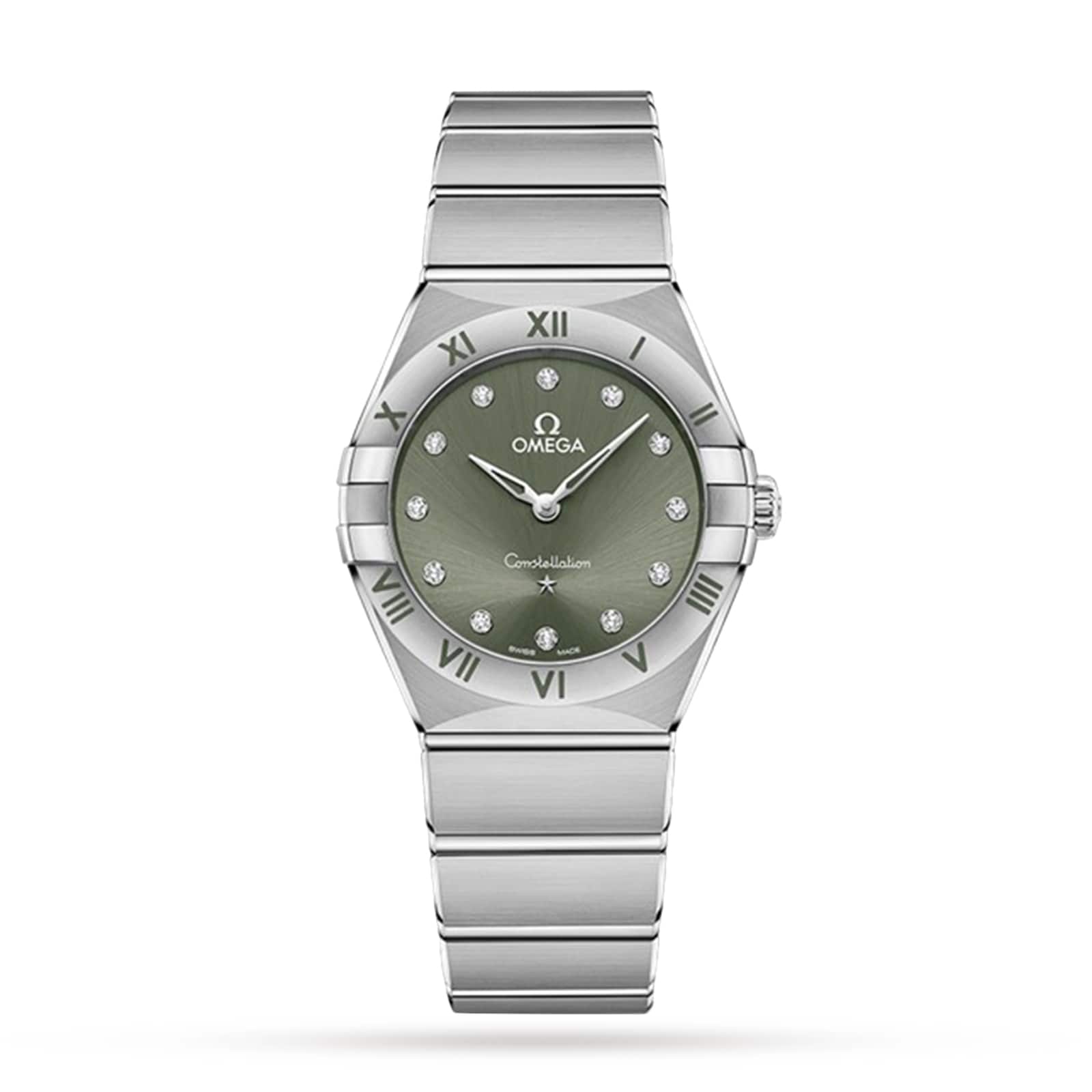 Omega Constellation Co Axial 28mm Ladies Watch Green O13110286060001