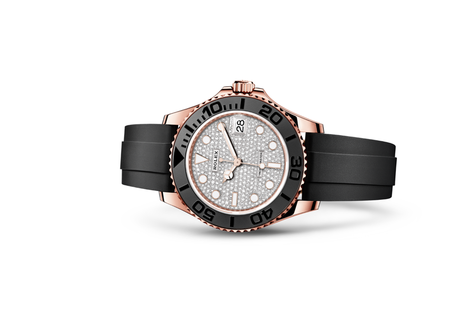 Rolex Yacht-Master 37 Oyster 37 mm Everose gold Diamond-paved dial M268655-0019